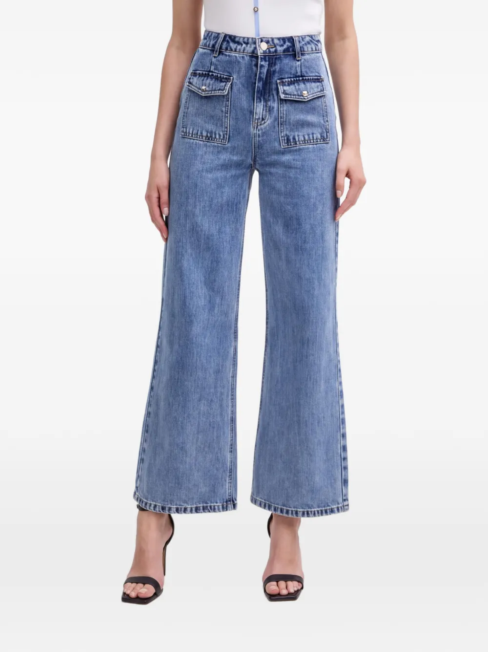 Morgan Jeans con tasche - Blu