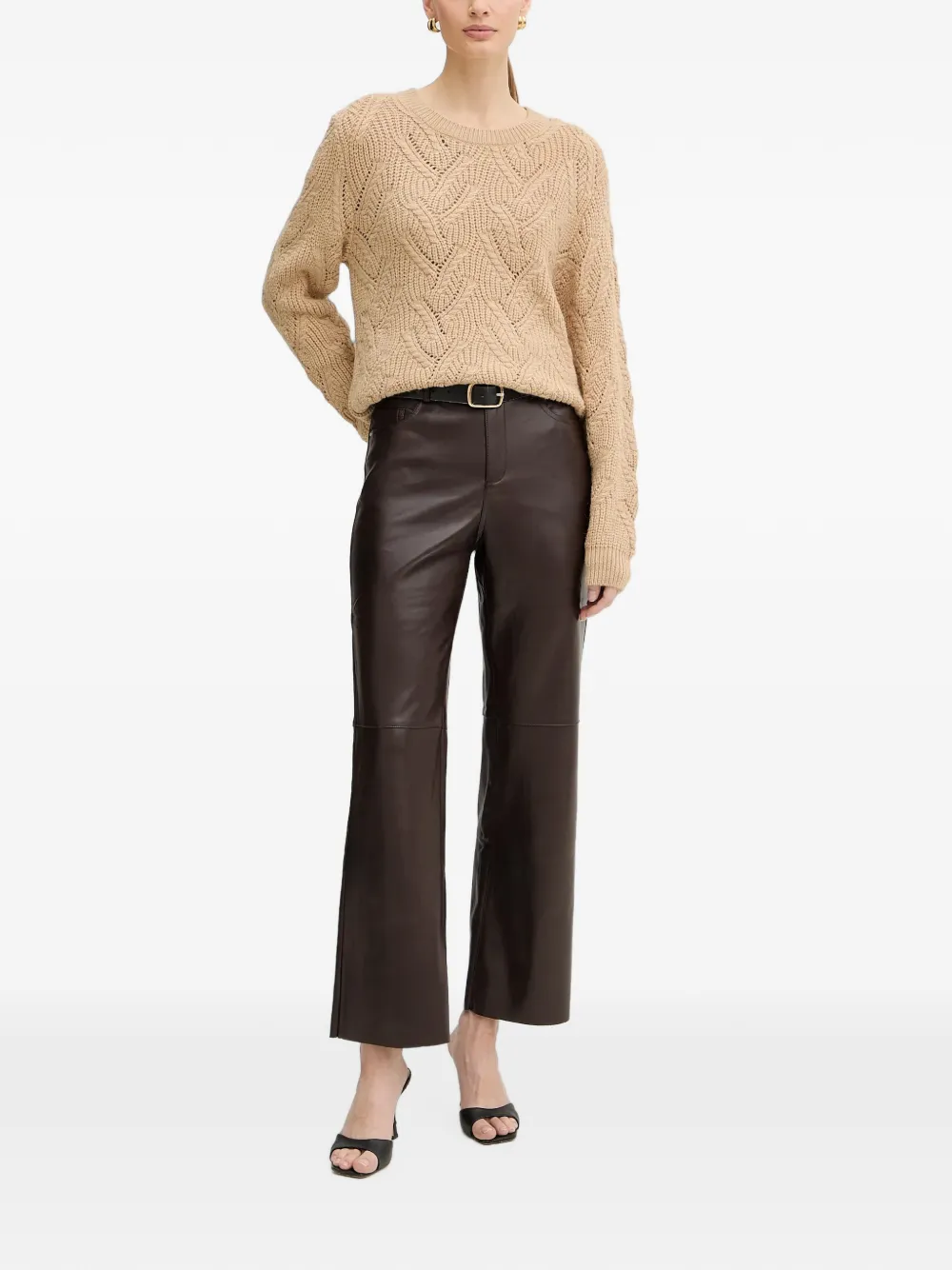 Morgan Long-sleeve Sweater In Neutrals