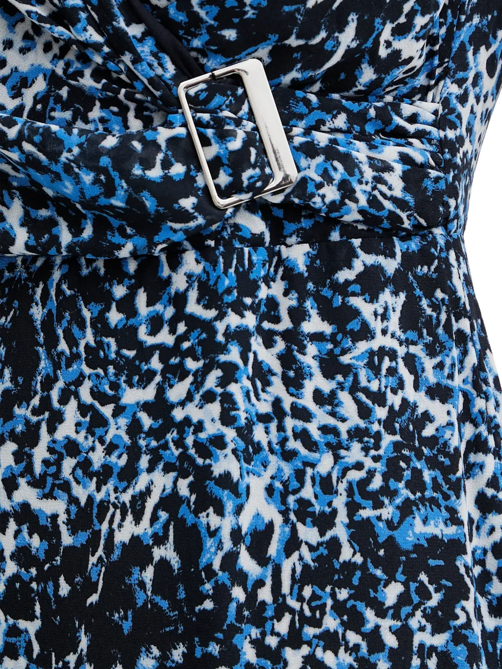 Morgan Midi-jurk met print Blauw
