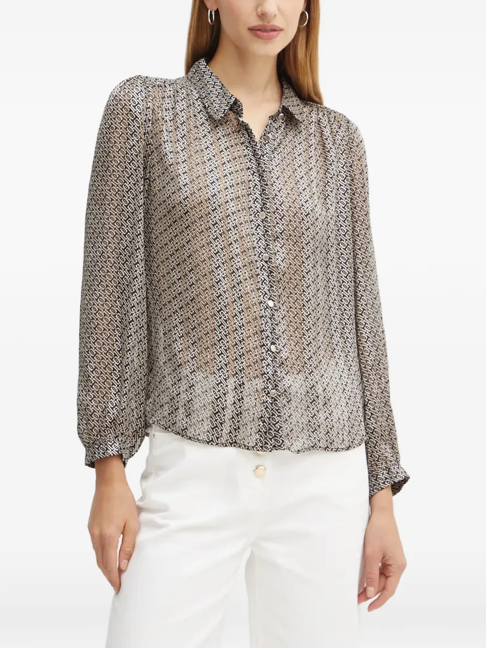 Morgan patterned buttoned shirt