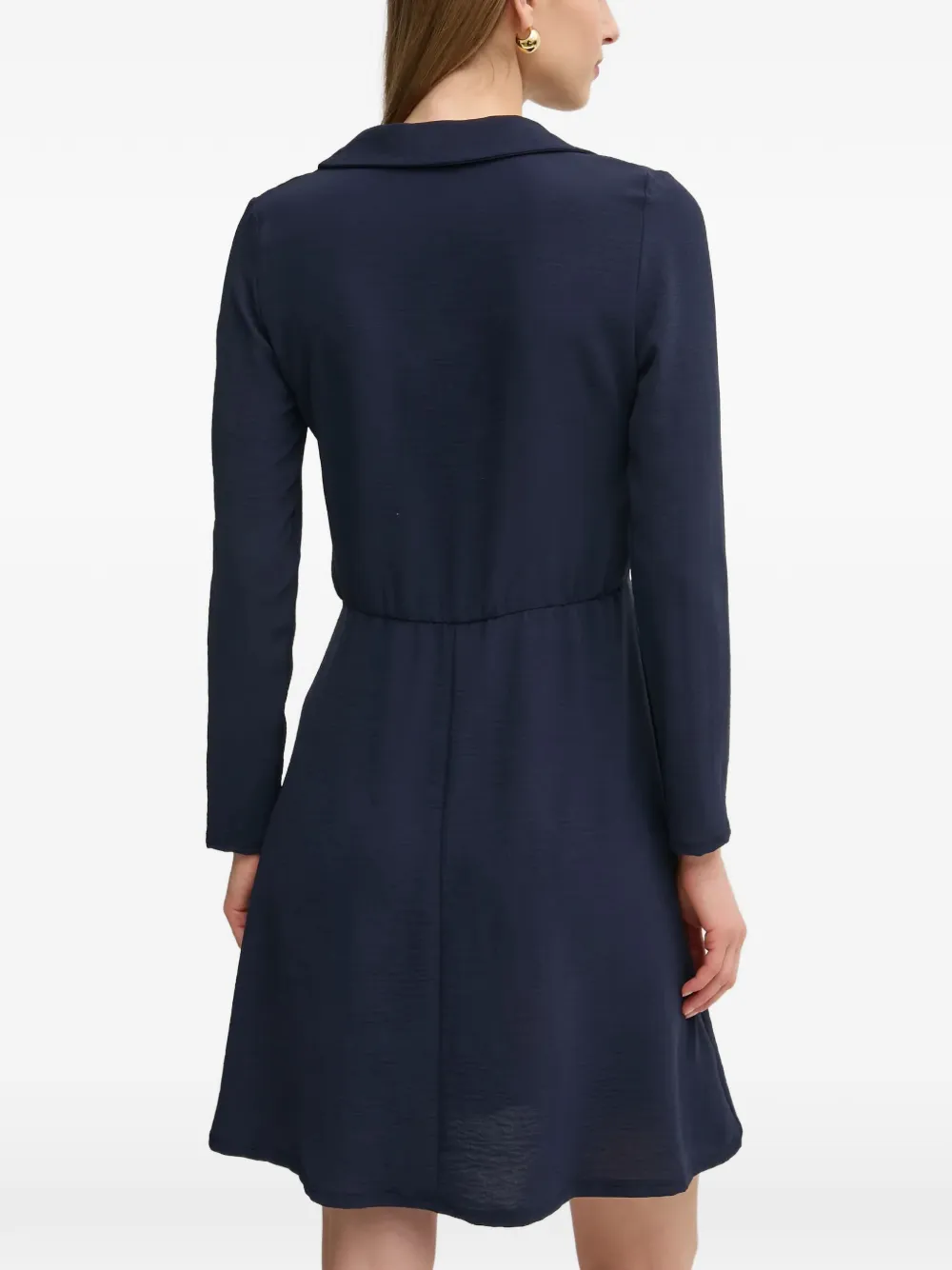 Morgan Rdinar jurk met lange mouwen en knopen Blauw
