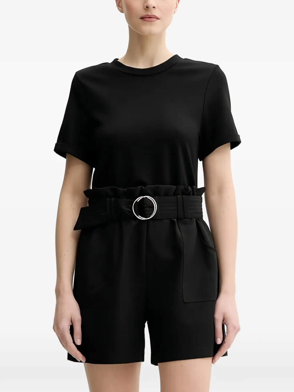 Morgan Playsuit met ceintuur Zwart