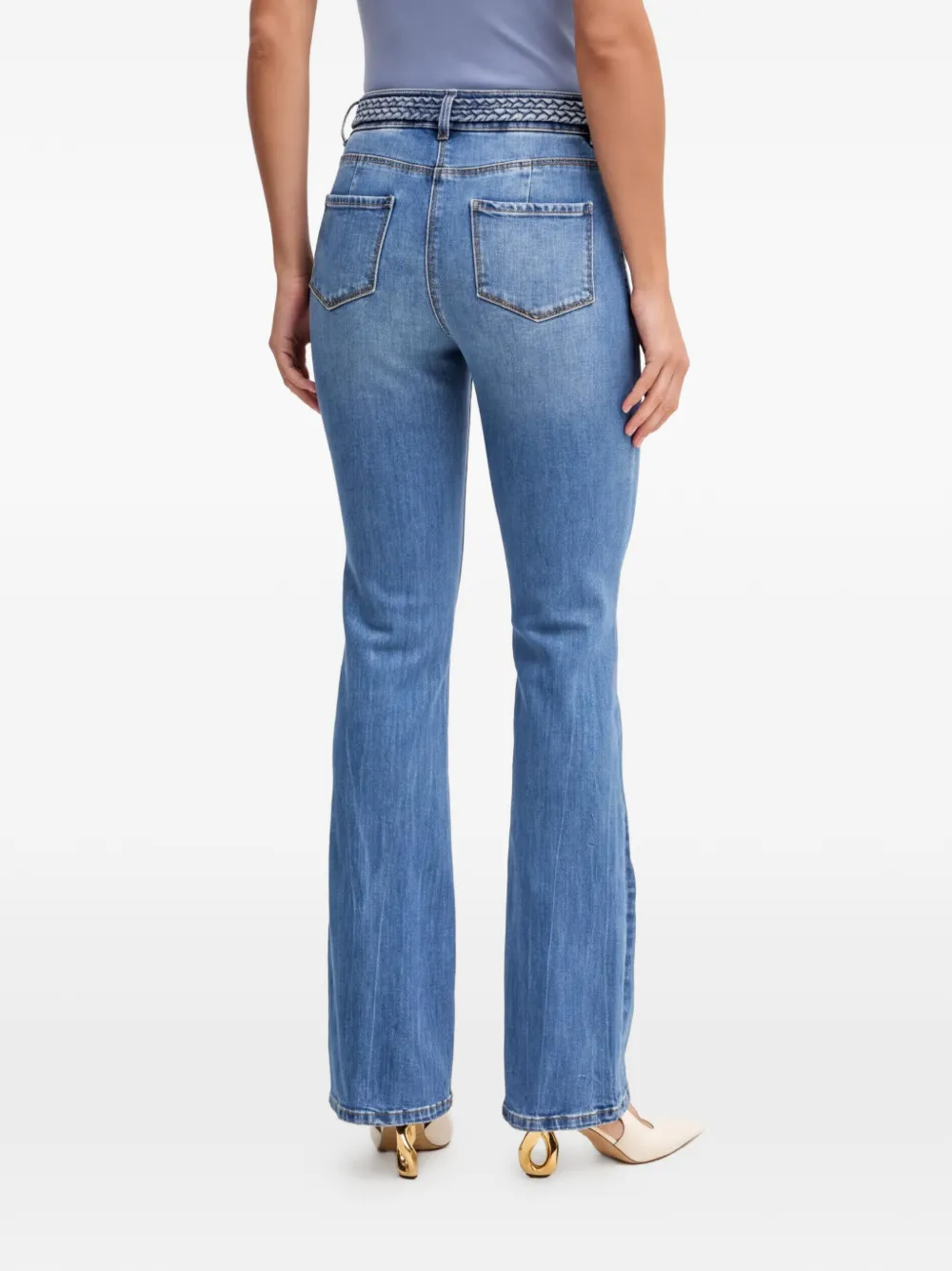 Morgan Jeans met zak met knoop Blauw