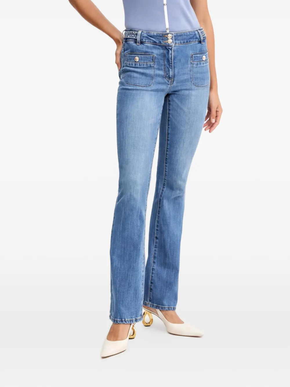 Morgan Jeans con tasche - Blu