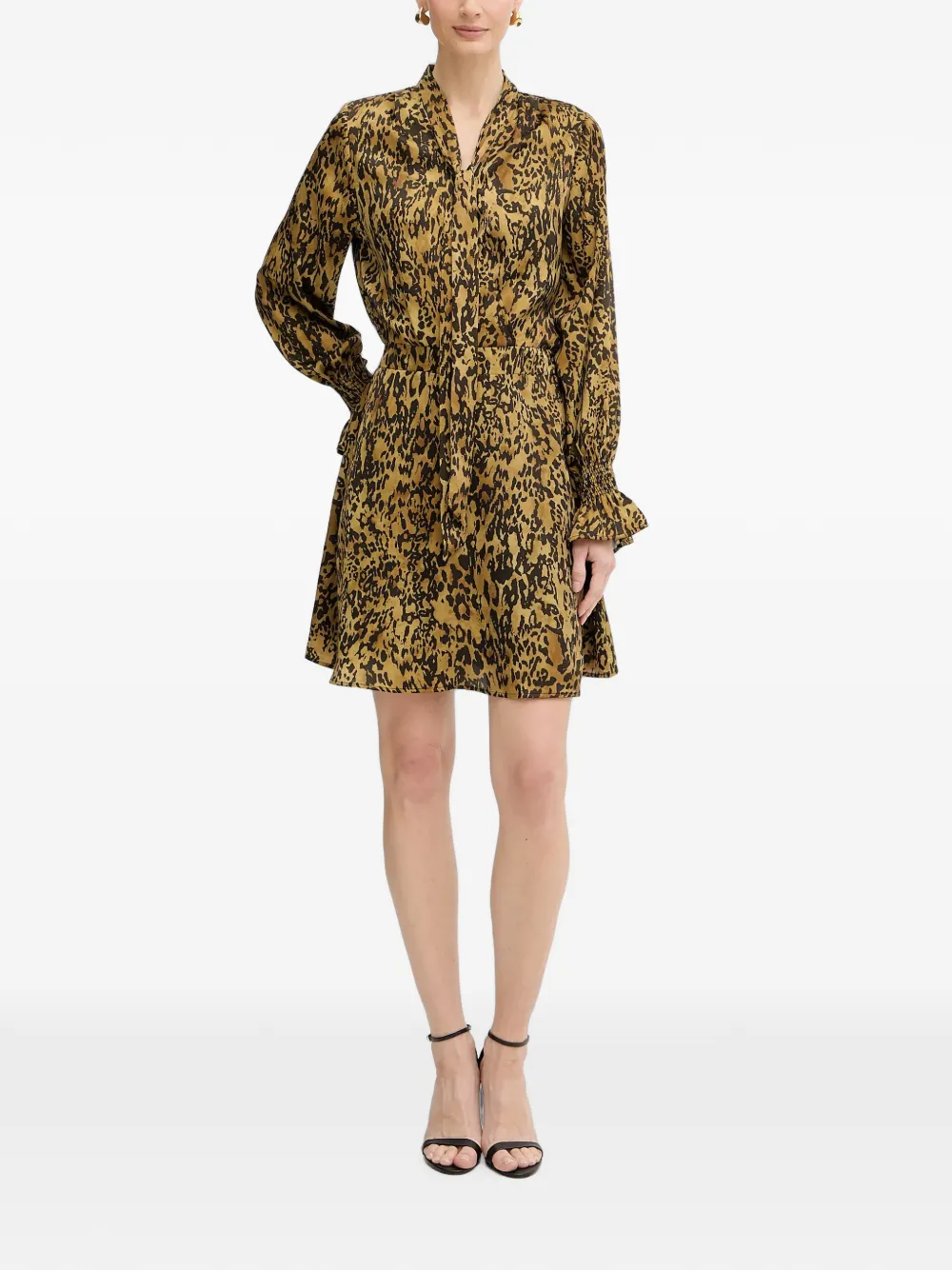 Morgan animal-pattern mini dress