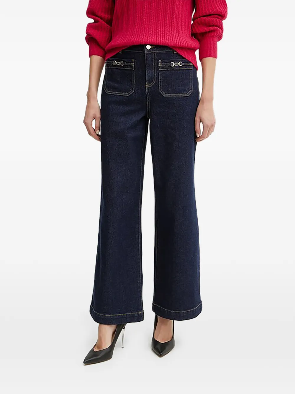 Morgan Cotton Jeans In Blue