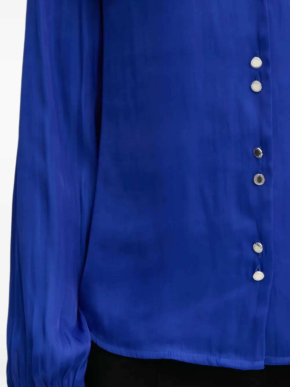 Morgan Cibile blouse met zak en knopen Blauw