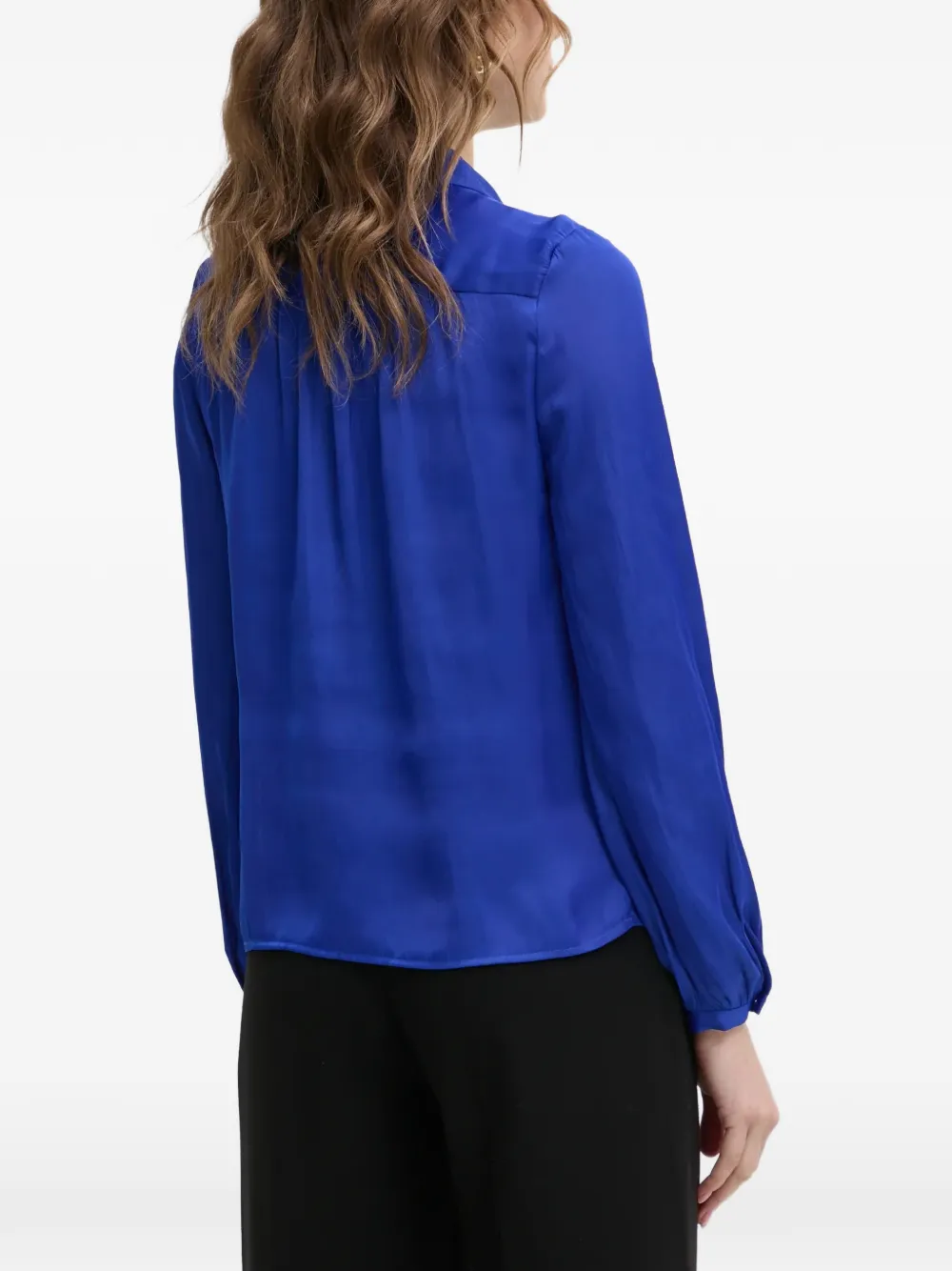 Morgan Cibile blouse met zak en knopen Blauw