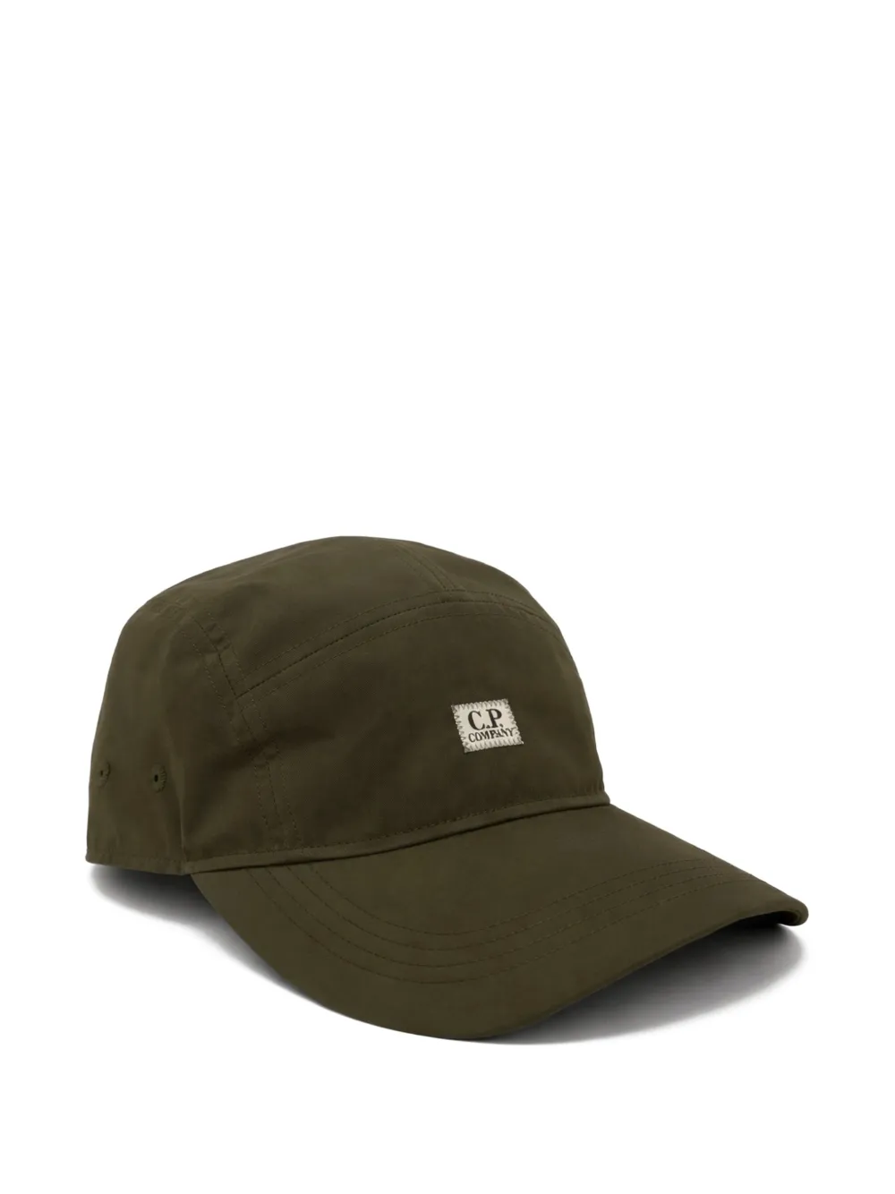 C.P. Company Honkbalpet met logopatch Groen