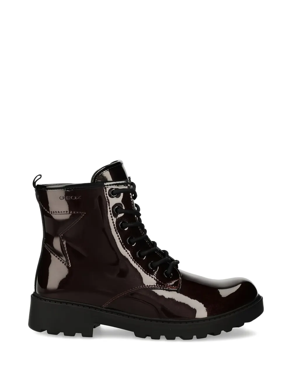 Geox Kids Casey lace-up boots Rood