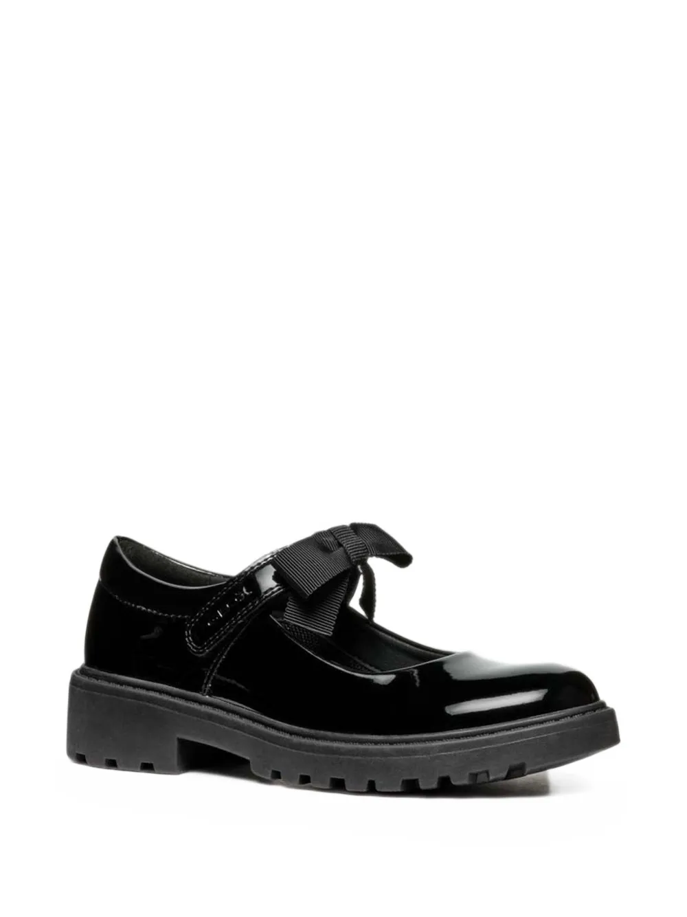 Geox Kids Casey bow-detail ballet flats - Nero