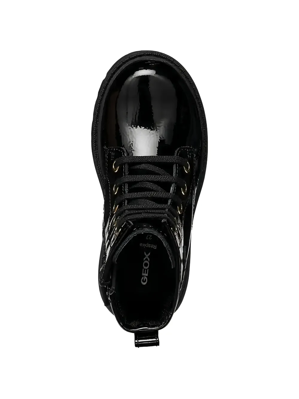 Geox Kids Shaylax butterfly-appliqué lace-up boots Zwart