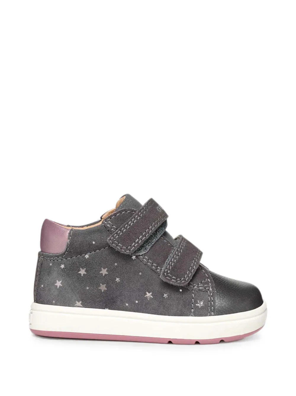Geox Kids Biglia star-print touch-strap sneakers Bruin