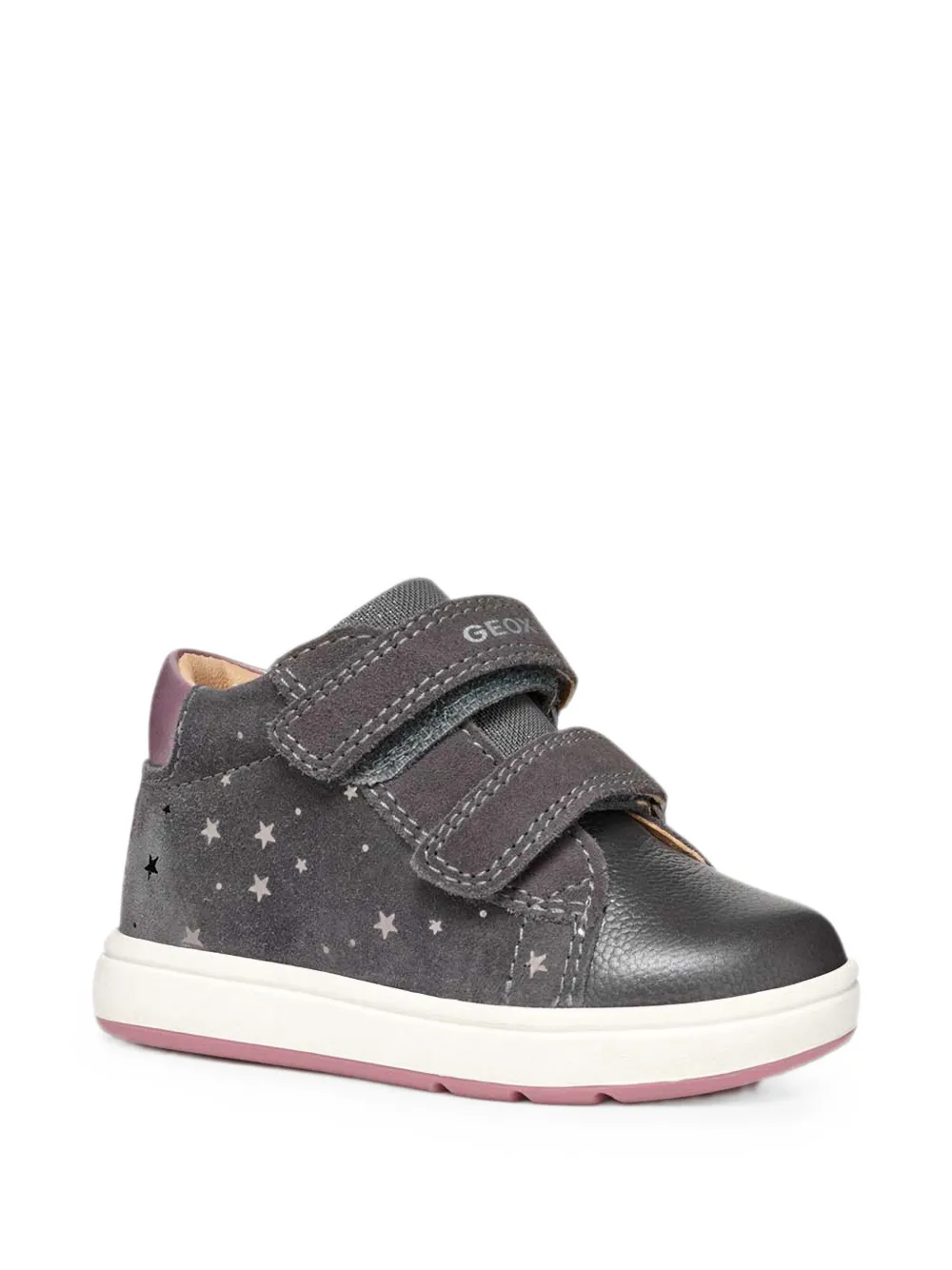 Geox Kids Biglia star-print touch-strap sneakers Bruin