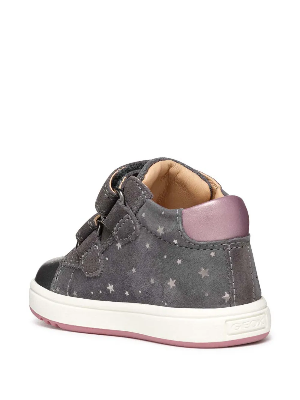 Geox Kids Biglia star-print touch-strap sneakers Bruin