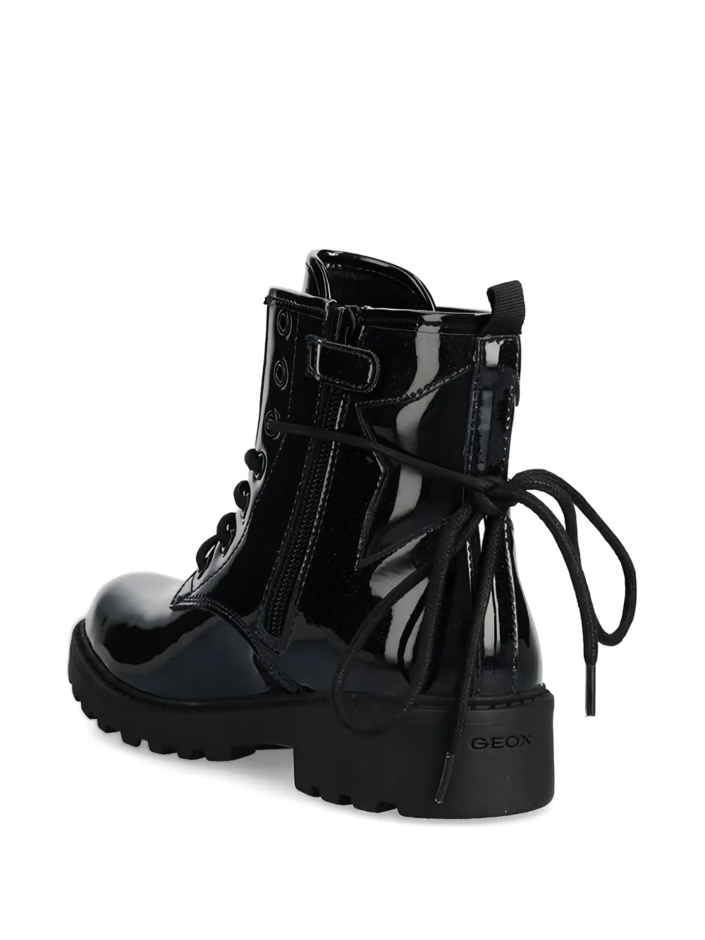 Geox Kids lace-up boots Zwart