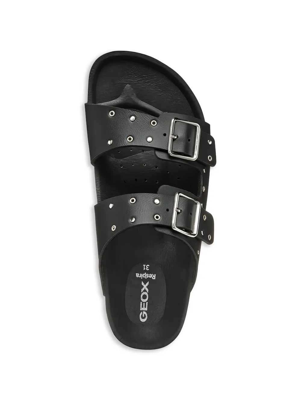 Geox Kids Sandalen verfraaid met gesp Zwart