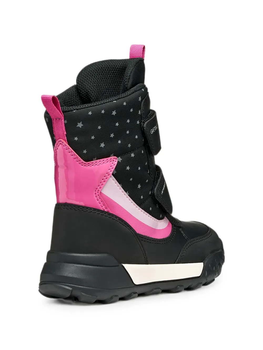 Geox Kids Trekkyup Abx laarzen met klittenband Zwart