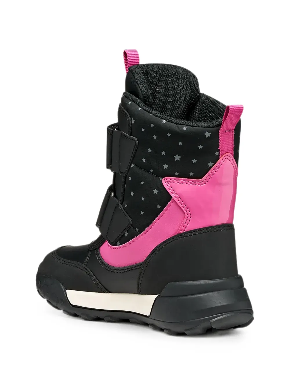 Geox Kids Trekkyup Abx laarzen met klittenband Zwart