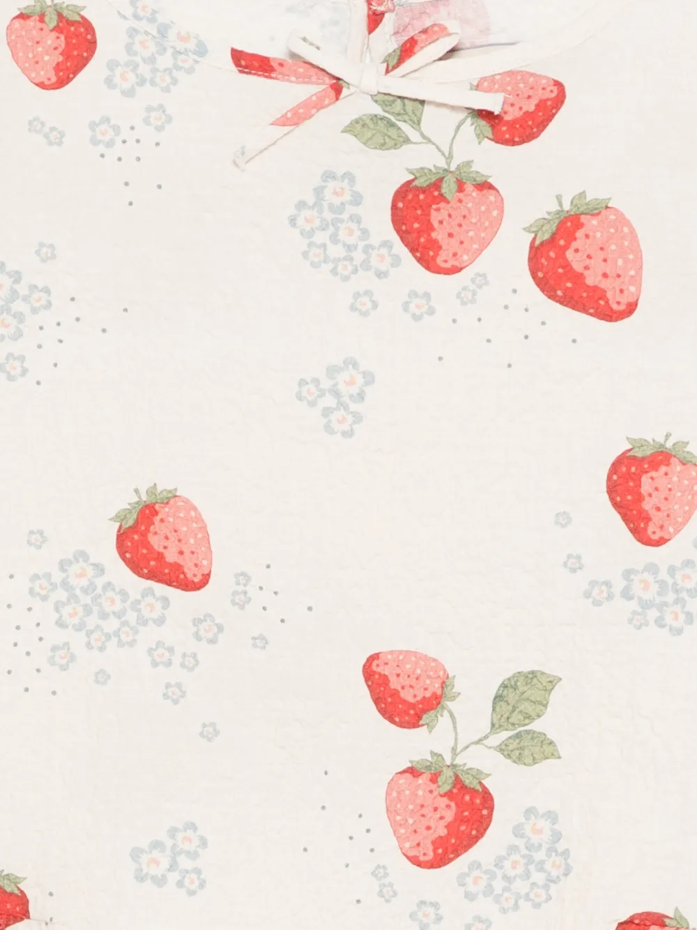  Konges Sløjd Ava Strawberry Ruffled Top - Neutrals 