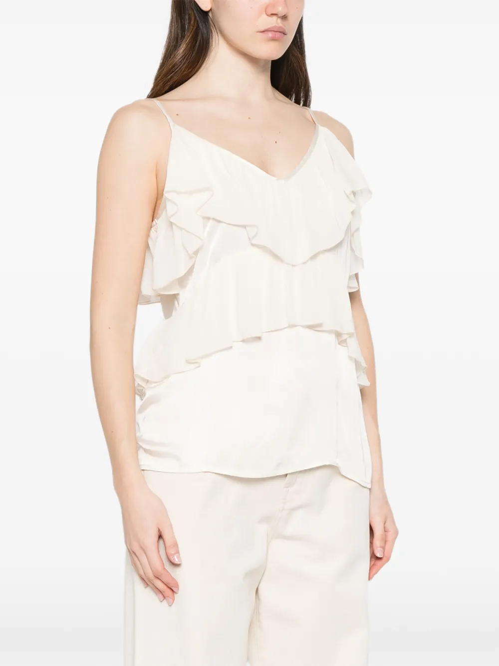  Dixie Top Con Volantes - Neutro 