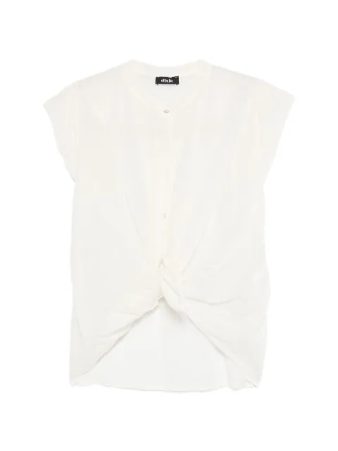 DIXIE knot-front shirt