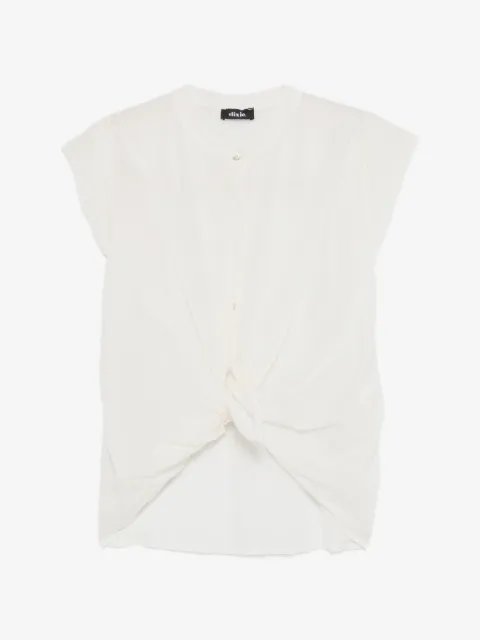 DIXIE knot-front shirt