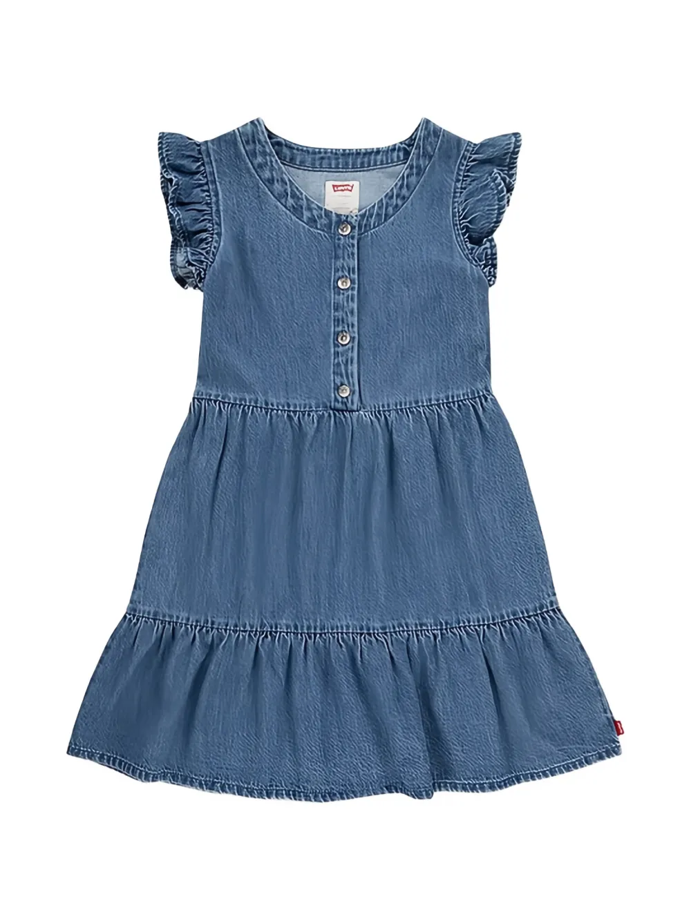 Levi's Kids ruffled button dress - Blu