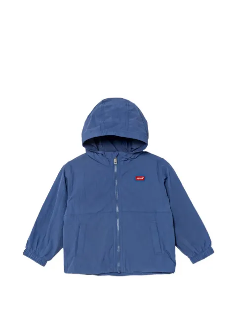 Levi's Kids chamarra rompevientos con capucha y cierre