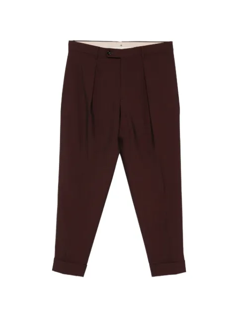Berwich pleated cuffed trousers