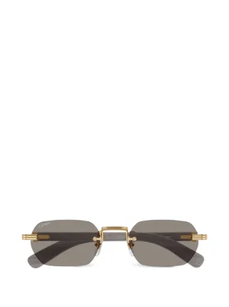 Cartier Eyewear CT0362S Sunglasses | Gold | FARFETCH