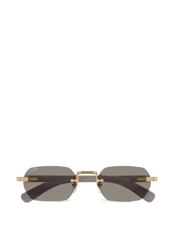 Cartier Eyewear CT0362S サングラス | ゴールドトーン | FARFETCH JP
