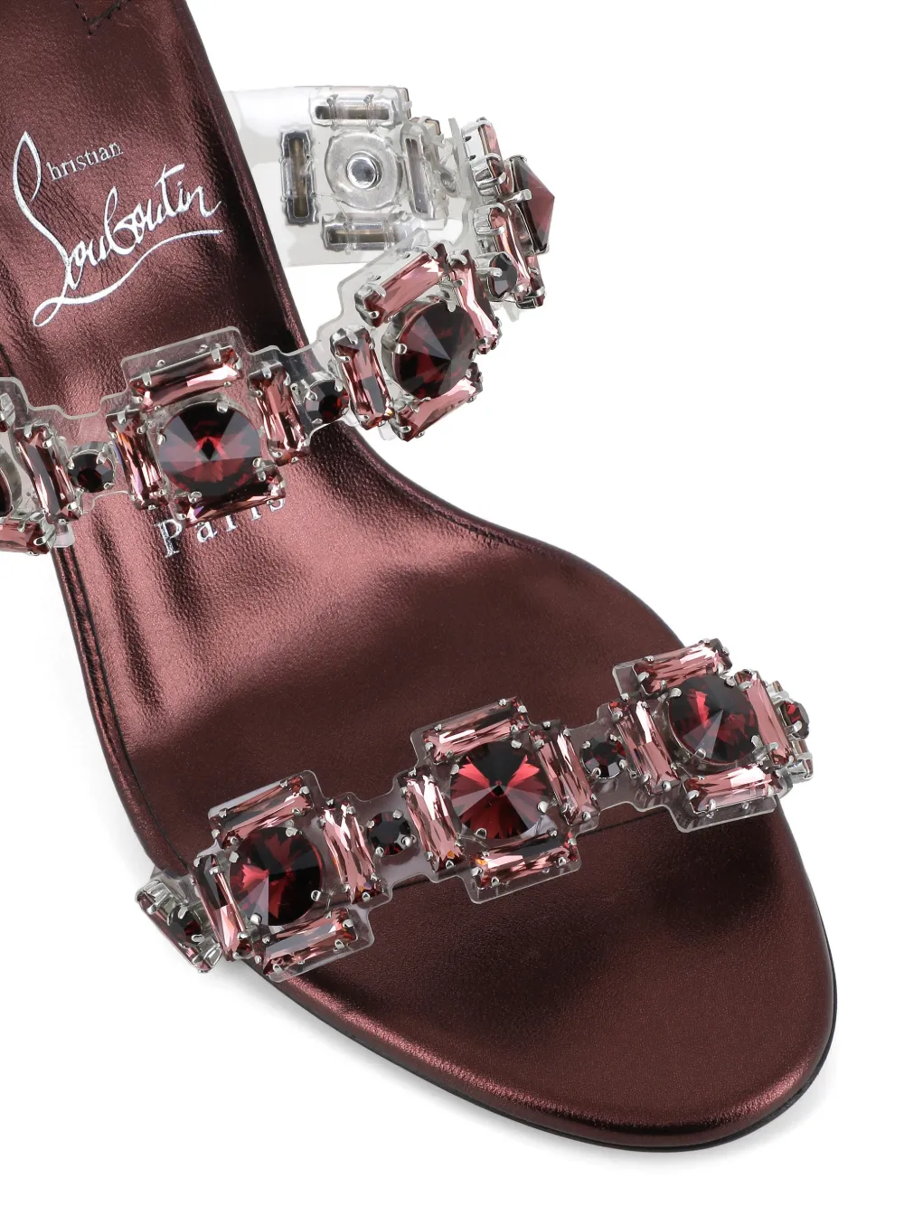 【再】Christian Louboutinデニムサンダル38 Christian Louboutin Just Jewel サンダル | レッド | FARFETCH JP