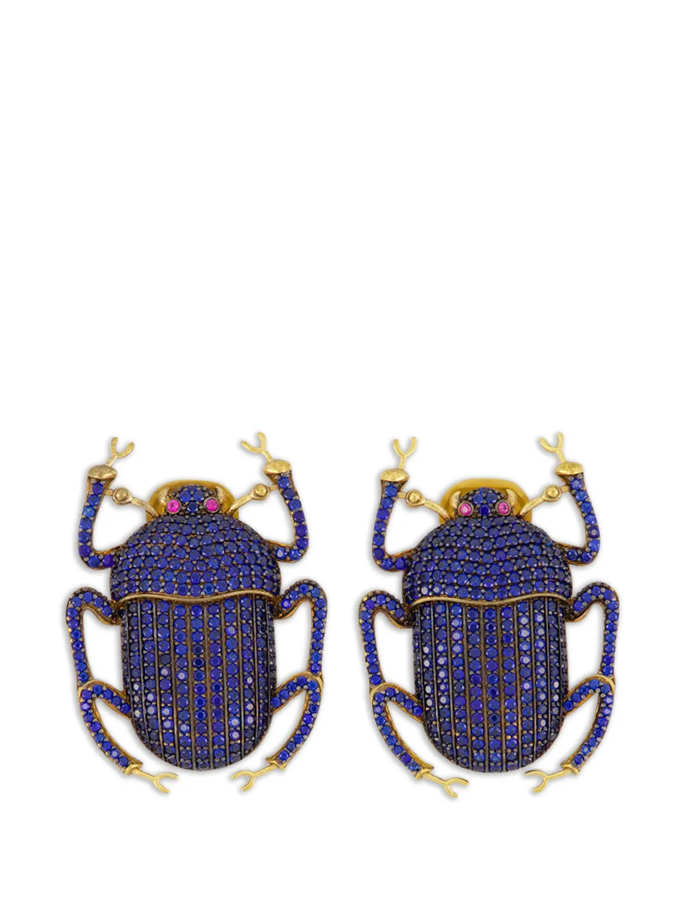 Begüm Khan boucles d'oreilles Beetle à zircon