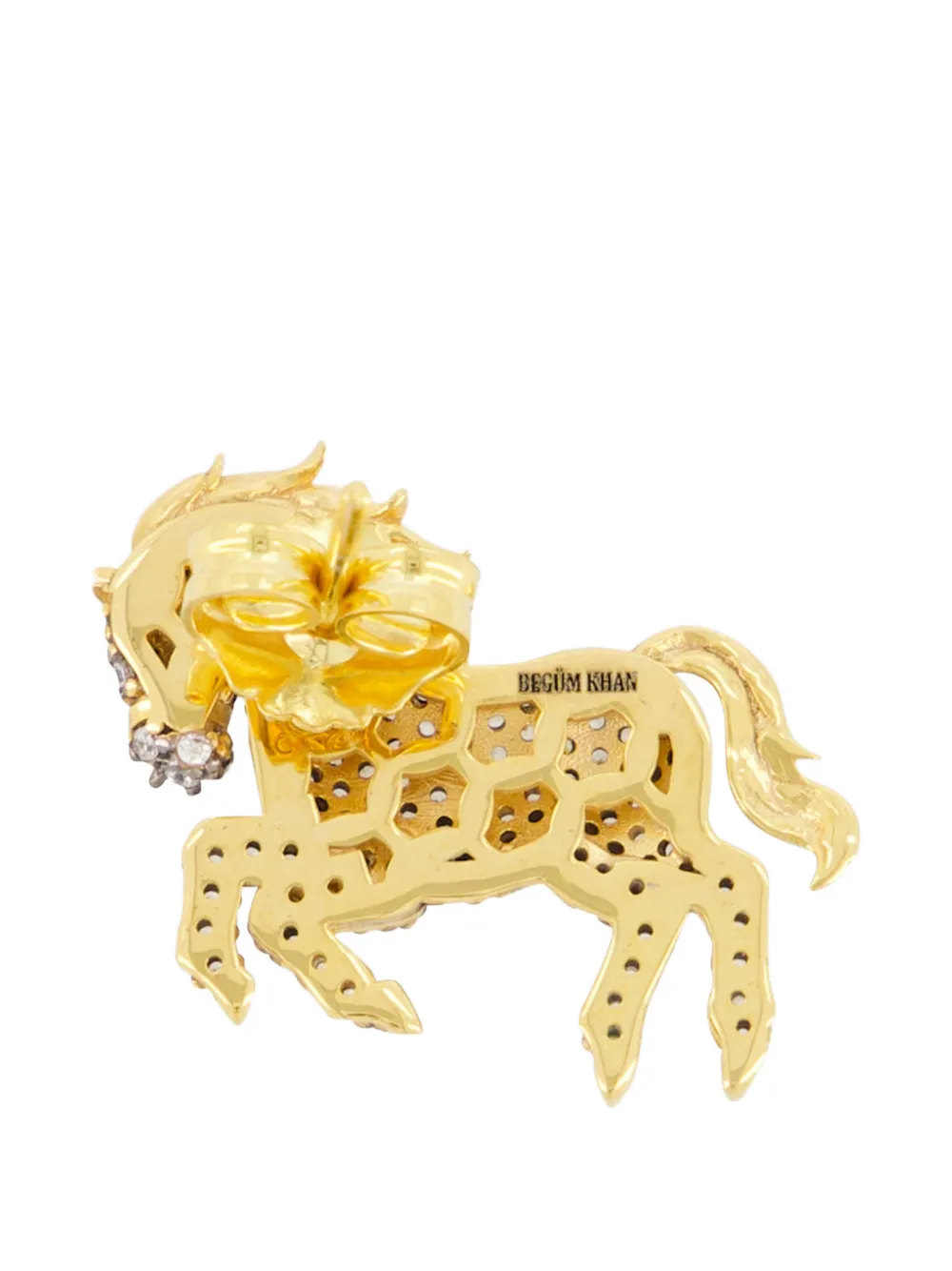  Begüm Khan My Little Pony Crystal-embellishment Right Ear Earring - Gold 