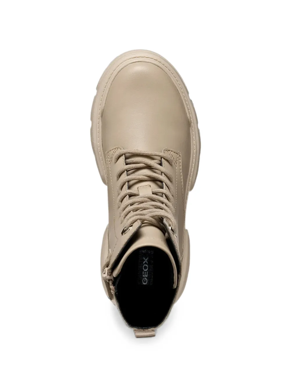 Geox Kids lace-up chunky-sole boots Beige