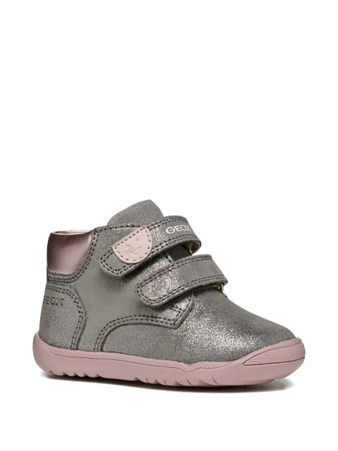 Geox Kids bottines en cuir à détail de crochet