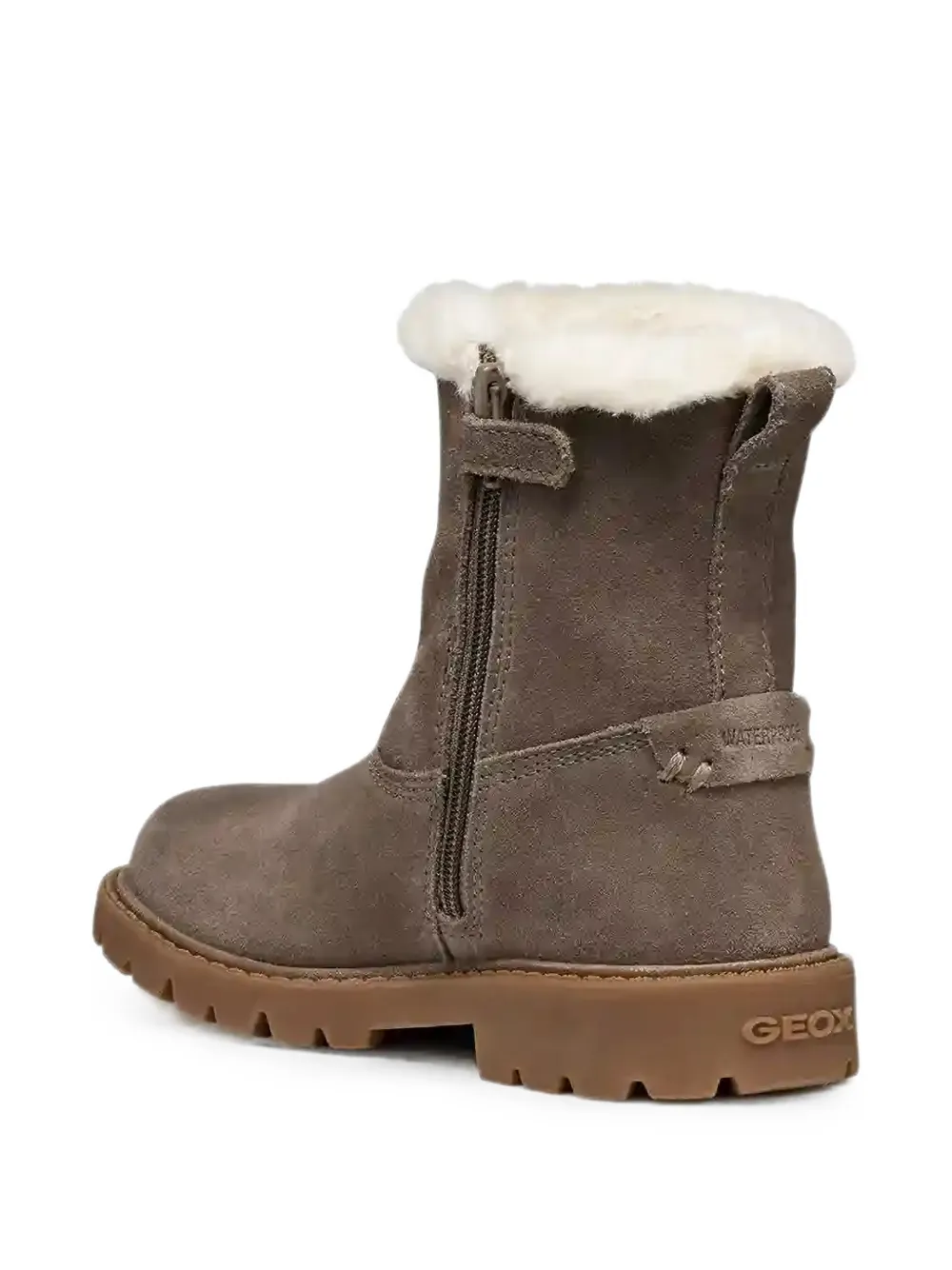 Geox Kids Shaylax shearling-trim ankle boots Bruin
