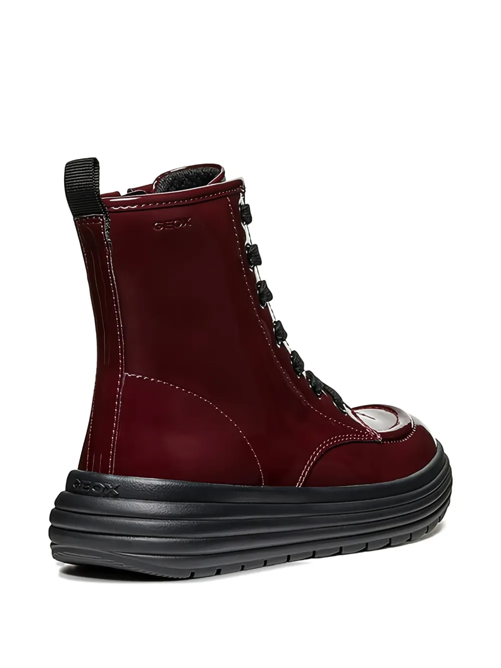 Geox Kids lace-up fastening boots Rood