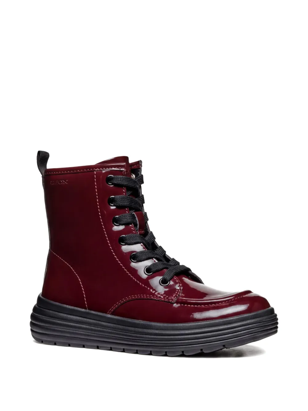 Geox Kids lace-up fastening boots - Rot