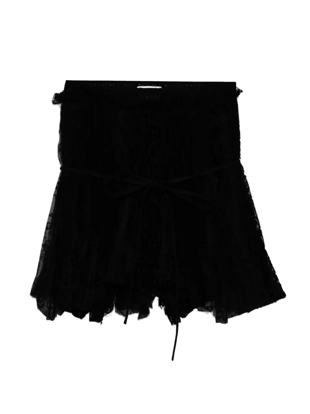 JW Anderson lace-panelled mini skirt - Nero