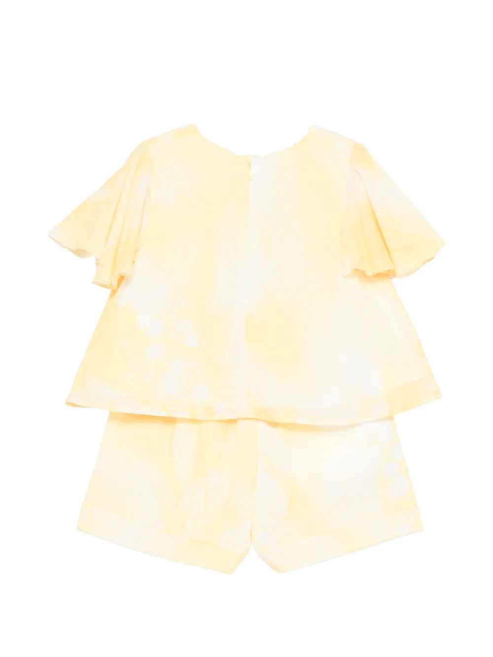  Givenchy Kids Logo-embroidered Shorts Set - Yellow 