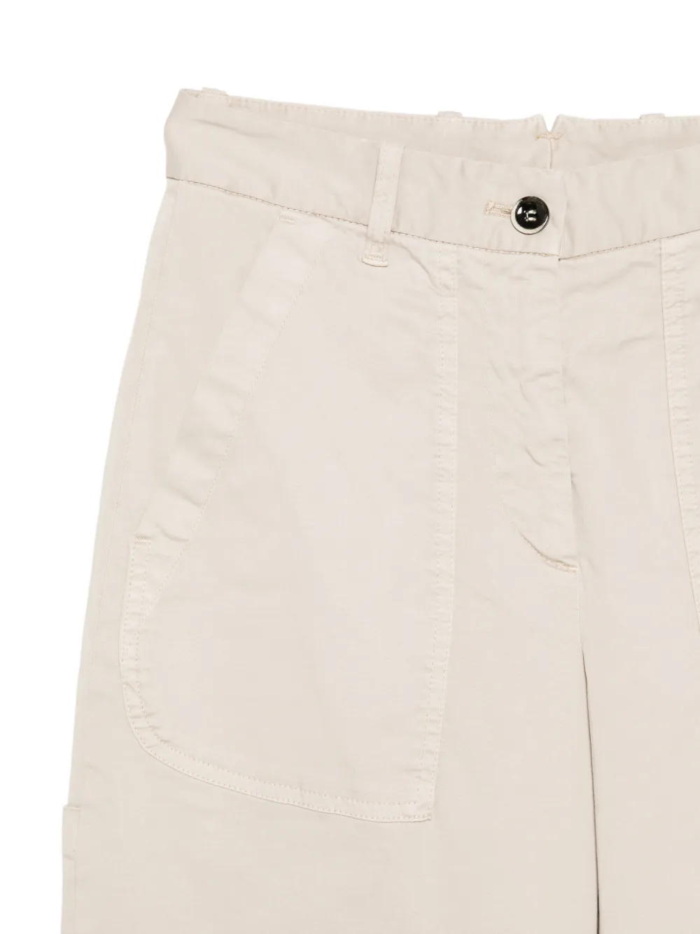 Nine In The Morning Broek met opgestikte zak Beige