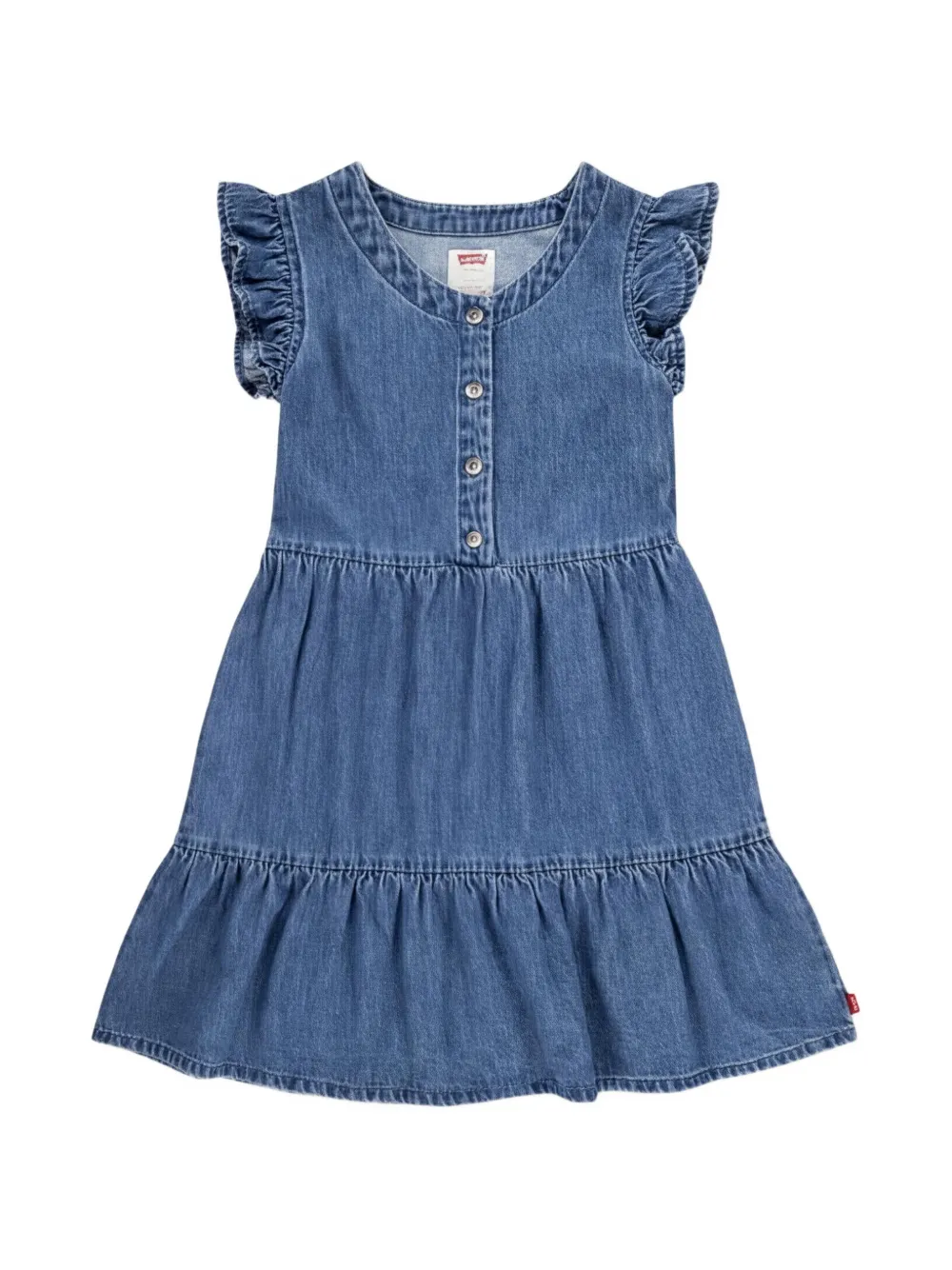 Levi's Kids ruffled button dress - Blau