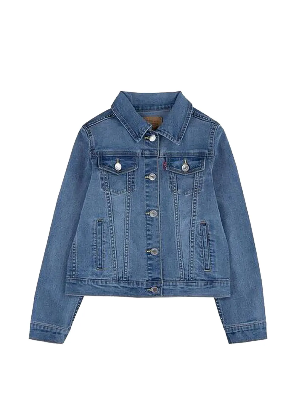 Levi's Kids Jeansjacke mit Knopfleiste - Blau