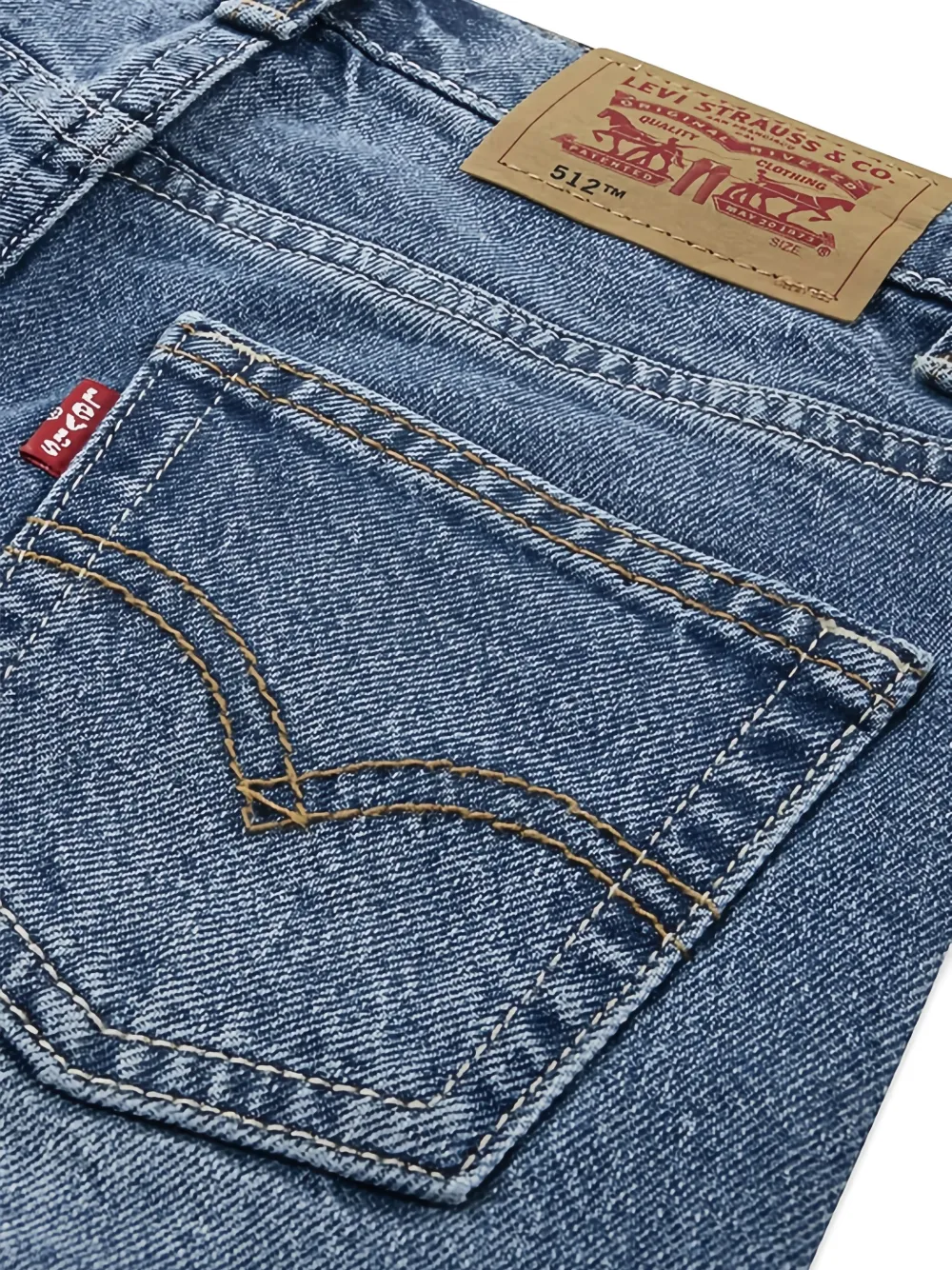 Levi's Kids Straight jeans Blauw