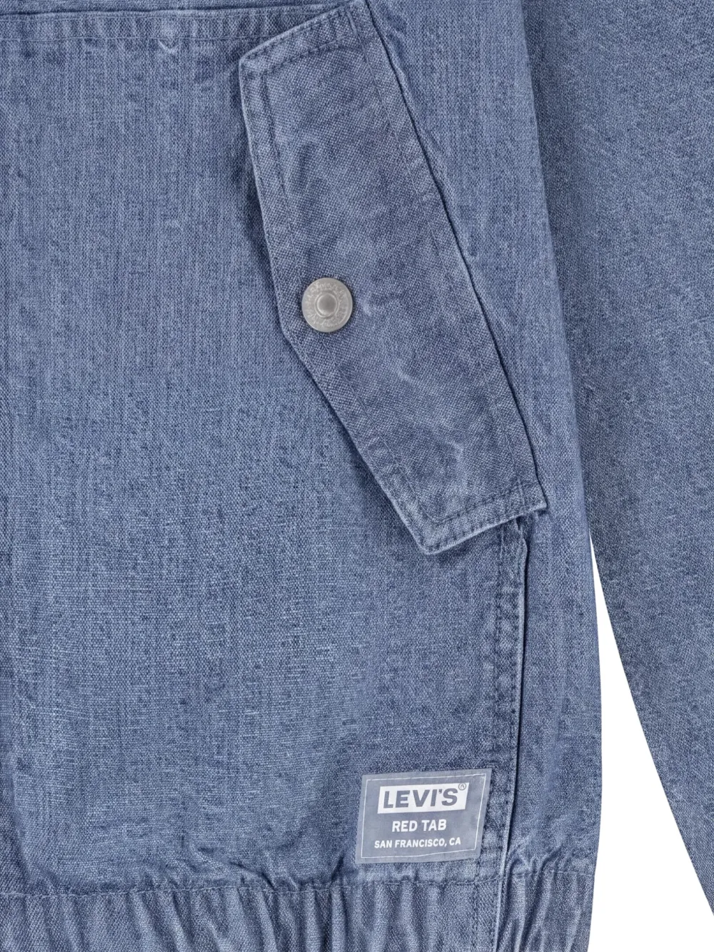 Levi's Kids Spijkerjack met capuchon en zak Blauw