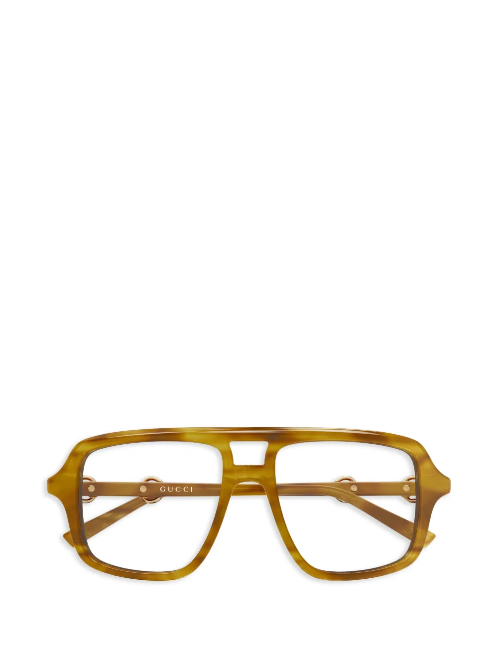 Gucci Eyewear GG2052S Horsebit glasses - Marrone