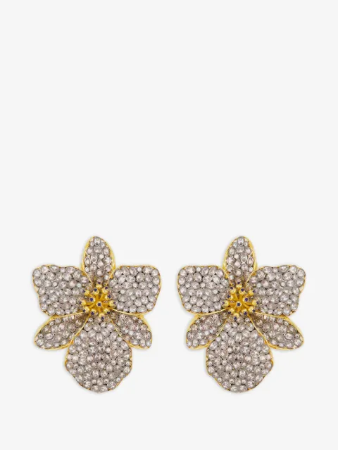 Begüm Khan Singapore orchids earrings