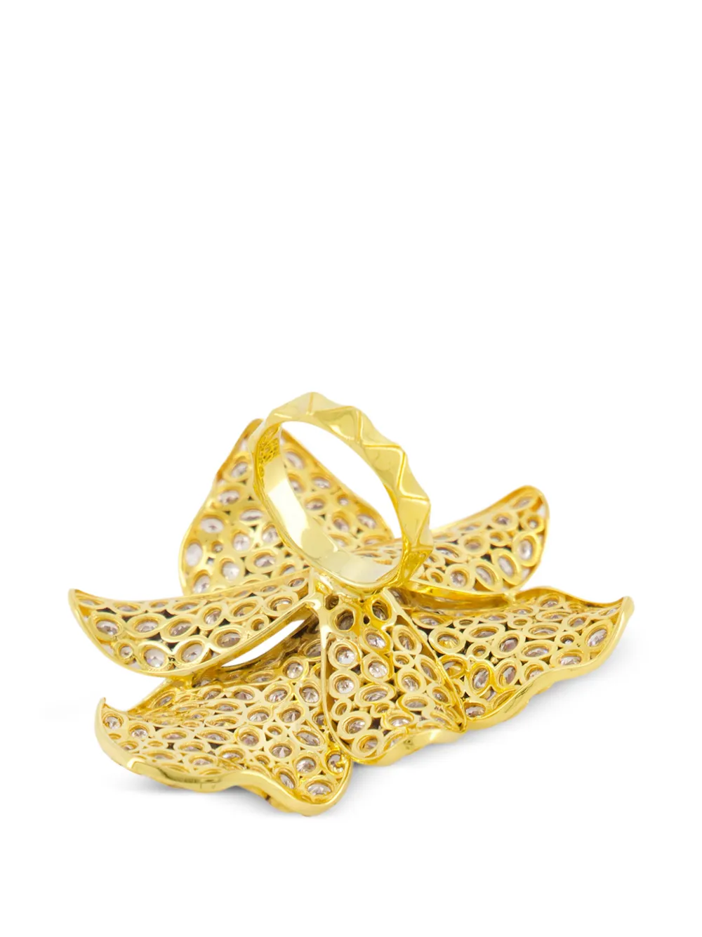  Begüm Khan Zirconia Orchid Ring - Gold 